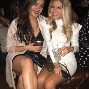 MISSGUIDED WHITE BODYCON DRESS SZ 2 WORN ONCE